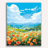 Flower Field Painting by Numbers Premium Kit