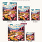 Flower Valley canvas sizes from 12 x 12 to 23.5 x 23.5 inches