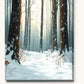 Forest Snow paint by numbers kit on stretched canvas