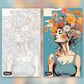 Freedom of the Soul paint by numbers kit, before and after
