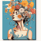 Freedom of the Soul paint by numbers kit on stretched canvas