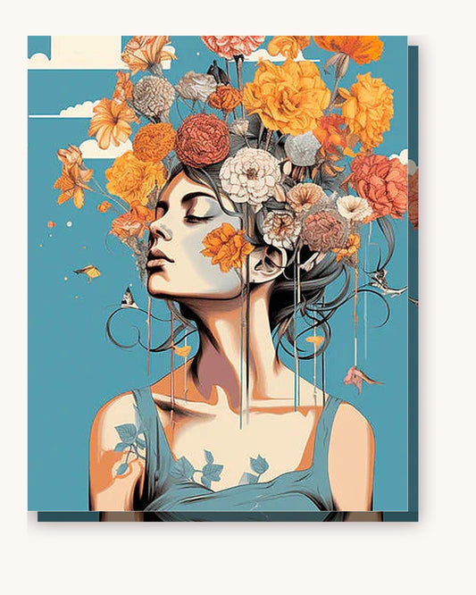 Freedom of the Soul paint by numbers kit on stretched canvas