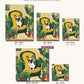 Frenchie on the Sofa canvas sizes from 12 x 12 to 23.5 x 23.5 inches