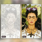 Frida Kahlo paint by numbers kit, before and after