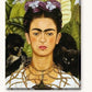 Frida Kahlo paint by numbers kit on stretched canvas