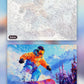 Frozen Frenzy paint by numbers kit, before and after