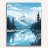 The Glacial Crest Painting by Numbers Kit