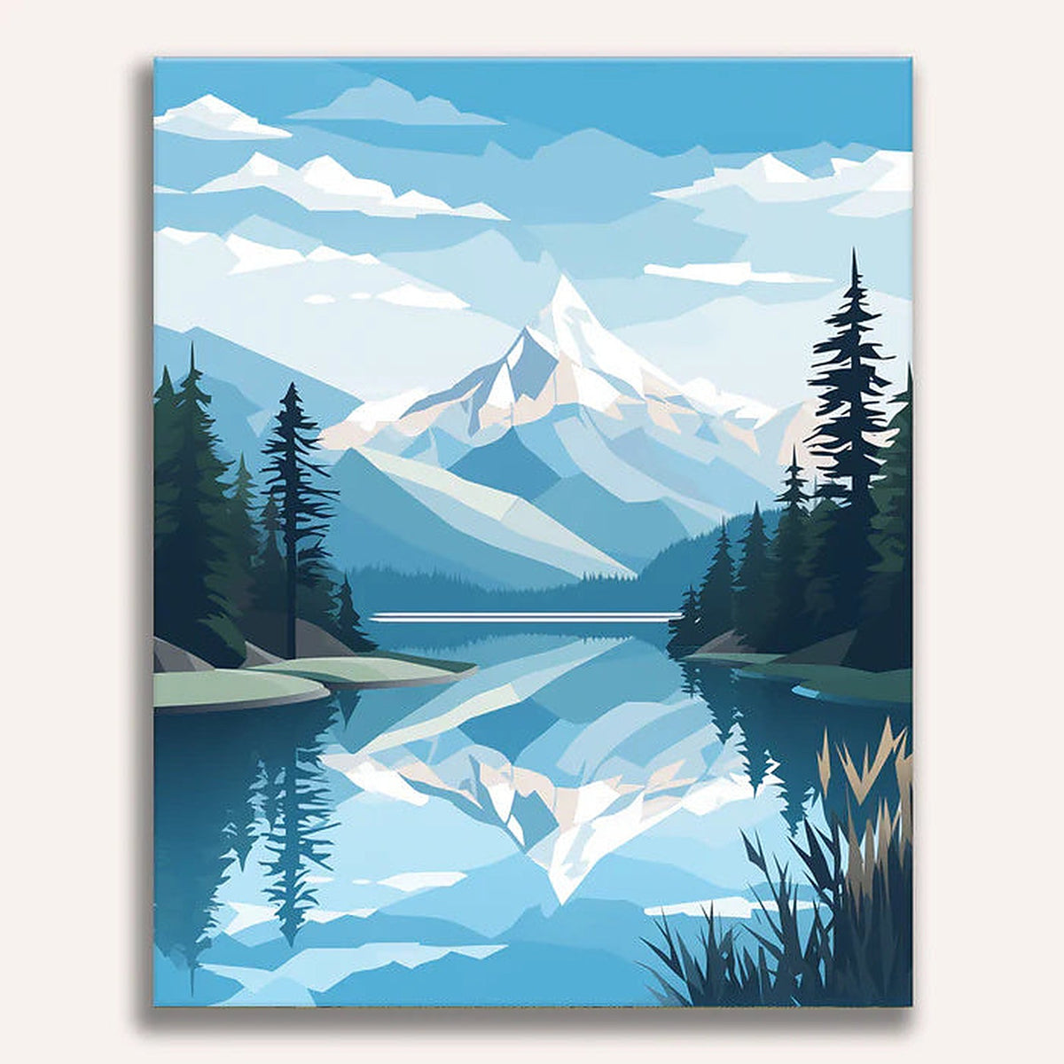 The Glacial Crest Painting by Numbers Kit