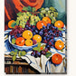 Fruit Bowl with Oranges and Grapes paint by numbers kit on stretched canvas