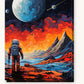 Galactic Journey paint by numbers kit on stretched canvas