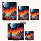 Galactic Journey canvas sizes from 12 x 12 to 23.5 x 23.5 inches