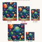 Galactic Orbs canvas sizes from 12 x 12 to 23.5 x 23.5 inches