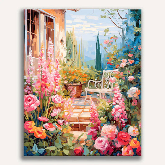 Garden Serenade Painting by Numbers Premium Kit