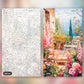 Garden Serenade paint by numbers kit, before and after