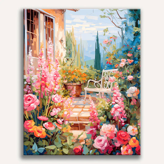 Garden Serenade Painting by Numbers Premium Kit