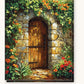 The Verdant Home paint by numbers kit on stretched canvas