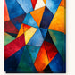 Geometric Rupture paint by numbers kit on stretched canvas