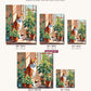 Ginger Cat at the Window canvas sizes from 12 x 12 to 23.5 x 23.5 inches