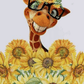 Giraffe With Sunflowers - Artistry By Numbers