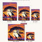 Giraffes Under an Acacia Tree canvas sizes from 12 x 12 to 23.5 x 23.5 inches