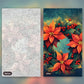 Glowing Wreath paint by numbers kit, before and after