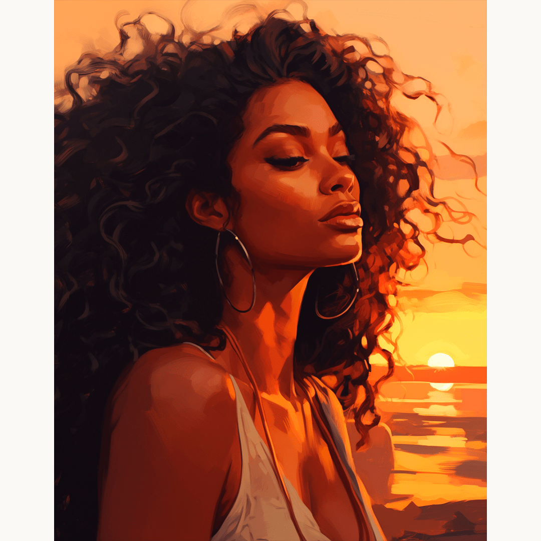 Golden Hour Serenity - Premium Art Collection