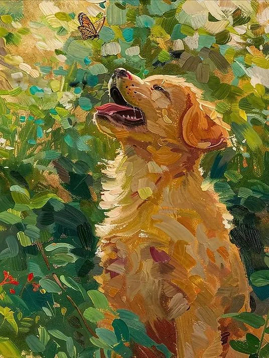 Golden Retriever Premium Collection Canvas Art Kit
