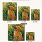 Golden Retriever canvas sizes from 12 x 12 to 23.5 x 23.5 inches