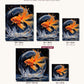 Goldfish Bowl canvas sizes from 12 x 12 to 23.5 x 23.5 inches