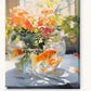 Goldfish Couple paint by numbers kit on stretched canvas