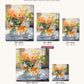 Goldfish Couple canvas sizes from 12 x 12 to 23.5 x 23.5 inches