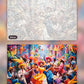 Gouache Jubilee paint by numbers kit, before and after