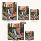 Granite Valley Waterfall at Sunrise canvas sizes from 12 x 12 to 23.5 x 23.5 inches