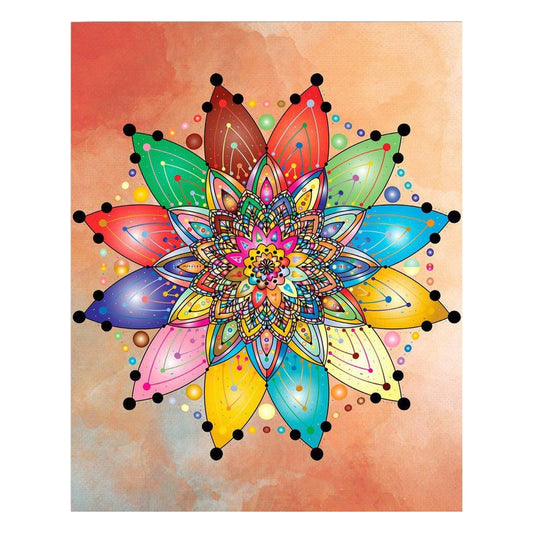 Dankbares Mandala Malen-nach-Zahlen-Set