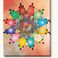 Grateful Mandala paint by numbers kit on stretched canvas