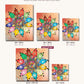Grateful Mandala canvas sizes from 12 x 12 to 23.5 x 23.5 inches