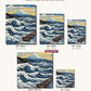 Great Wave after Hokusai canvas sizes from 12 x 12 to 23.5 x 23.5 inches