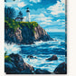 Guiding Light Vista paint by numbers kit on stretched canvas