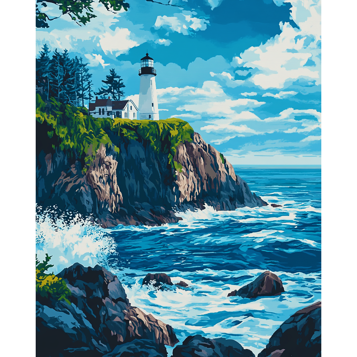 Guiding Light Vista Painting by Numbers Kit