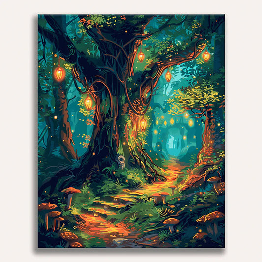 Illuminated Woodland - Premium Art Collection