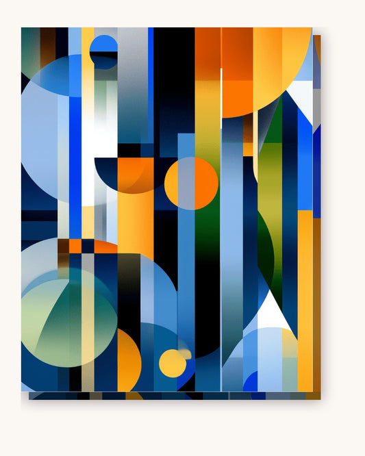 Harmonic Geometry paint by numbers kit on stretched canvas