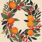Harvest Wreath paint by numbers kit, autumn wreath on cream background