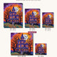 Haunted House on the Hill canvas sizes from 12 x 12 to 23.5 x 23.5 inches