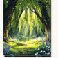 Heavenly Woods paint by numbers kit on stretched canvas
