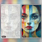 Her Spirit Unveiled paint by numbers kit, before and after