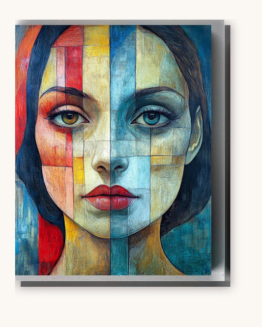 Her Spirit Unveiled paint by numbers kit on stretched canvas