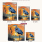 Heron at Sunrise canvas sizes from 12 x 12 to 23.5 x 23.5 inches