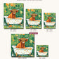 Highland Cow in the Bathtub canvas sizes from 12 x 12 to 23.5 x 23.5 inches