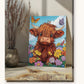Highland Whimsy paint by numbers kit on stretched canvas