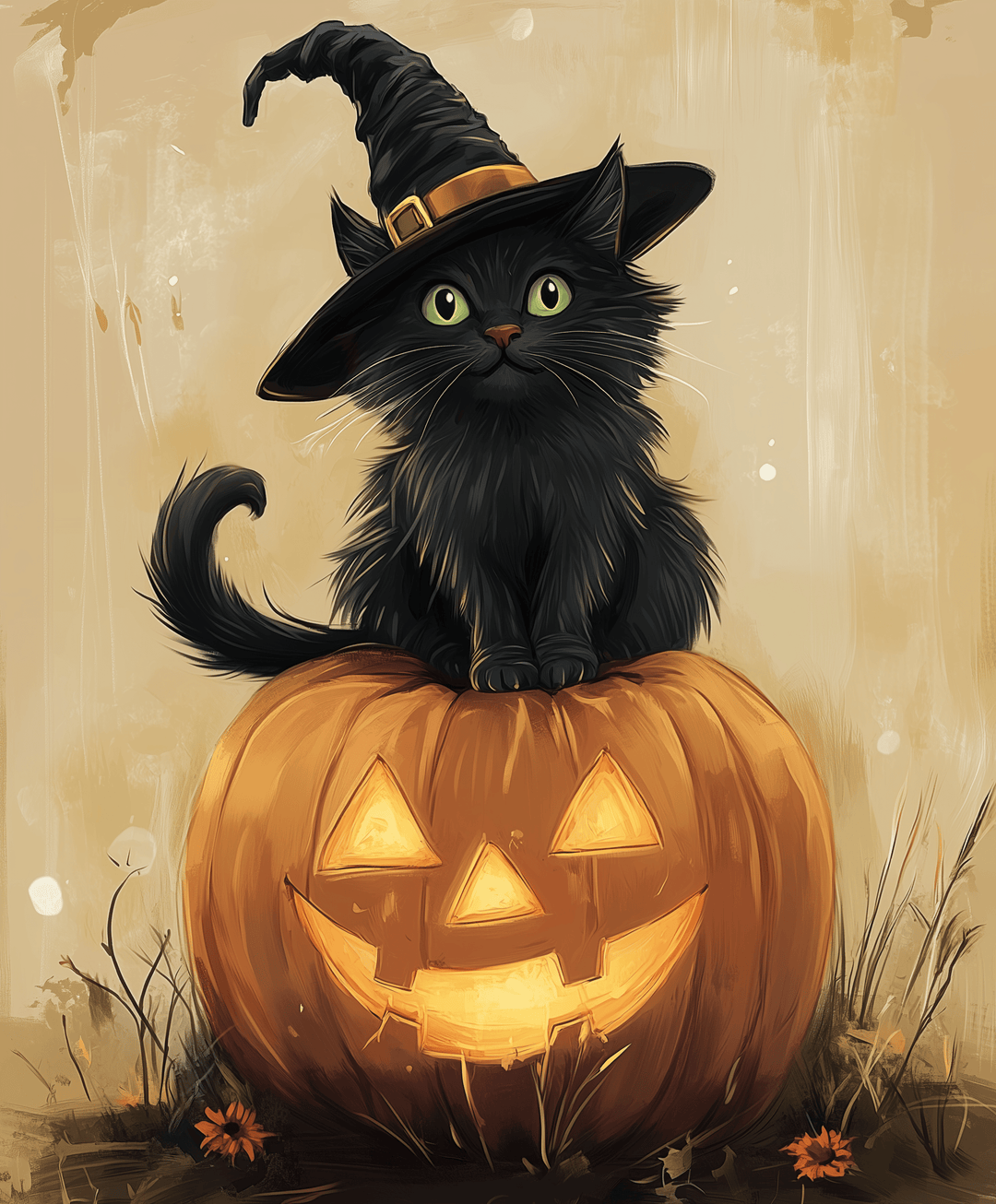 Hocus Pocus Kitty Painting by Numbers Kit